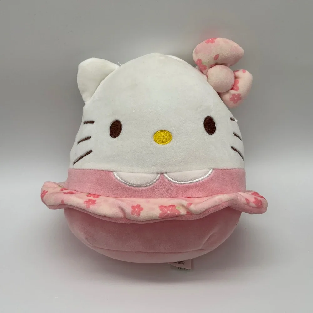 Squishmallows Hello Kitty Sakura Pink Floral Dress Plush Sanrio 8 Inch 2024